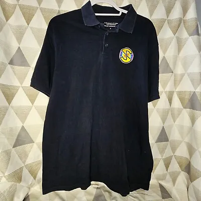 Buy Men's Captain Scarlet Spectrum Navy Polo Shirt Gerry Anderson Size Large • 12£