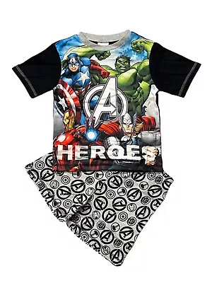 Buy Official Marvel Avengers Shorts Pyjamas Pajamas Boys Kids Pjs 4 5 6 8 Years • 9.99£