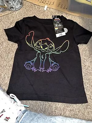 Buy Disney Pride Collection Stitch T-shirt Age 1 • 6£