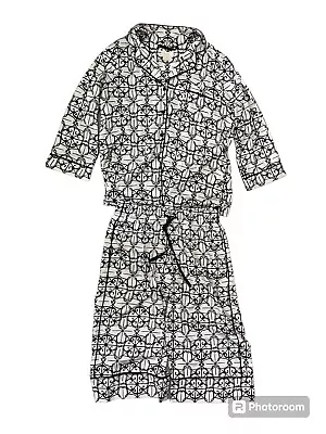 Buy Kate Spade Dream A Little Dream Satin Crop Pajama Set, Black White Tile Print M • 18.94£