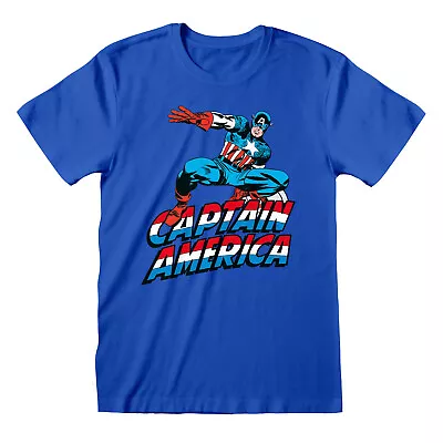 Buy Captain America T Shirt Official Marvel Comics Avengers NEW Medium • 7.99£