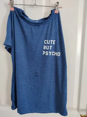 Buy Cute But Psycho Womans T Shirt Small • 7£