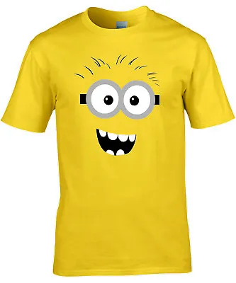 Buy Despicable Me Minion Big Face, Fun T Shirt Size Small To 3xl • 9.50£