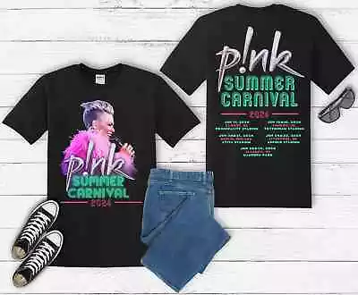 Buy Pink P!nk Singer Summer Carnival 2024 UK Tour T Shirt Men Women T-shirt P5B5 • 17.95£