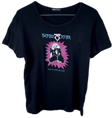 Buy Vintage Twisted Sister Play It Loud Mutha Women's Shirt Glamhead Size Large • 123.03£