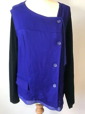 Buy LADY CAPTAIN Jacket 42 Top Purple Black 42 UK 12 14 New 20 Year French Tortue • 39.99£