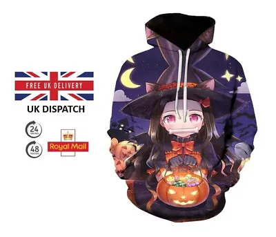 Buy Demon Slayer Halloween Nezuko Anime Hoodie / Jumper - Purple - United Kingdom • 29.98£