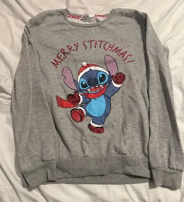 Buy Disney Stitch Christmas Jumper - Merry Stitchmas - Size S 10-12 Jumper • 15£