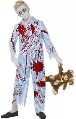 Buy Boys Undead Corpse Zombie Pyjama Pajama Halloween Fancy Dress Costume 7-14 • 17.78£