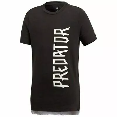 Buy Adidas Preadator Unisex Kids Football Black & White T-Shirt NWT • 13.06£