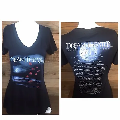 Buy Next Level Women's Size Large Dream Theater Concert V-Neck 2019 Tour Shirt #1603 • 16.54£