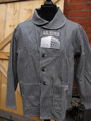 Buy Rare - LC King Pointer Brand Shawl Collar Chore Jacket.  Size Large. Rockabilly • 249.95£