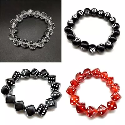 Buy Acrylic Beads Bracelet Colorful Funny Game Lucky Bracelets Jewelry • 5.40£
