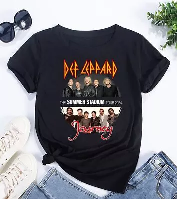 Buy Def Leppard And Journey 2024 Tour T-Shirt, Journey Band Merch, Rock Music Shirt • 22.09£