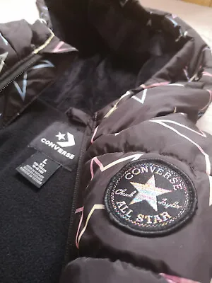 Buy Converse Black Rainbow Star Decorations Jacket Kids | Starhero • 40£