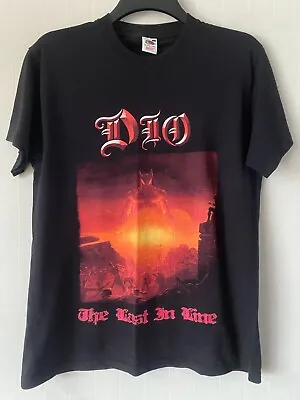 Buy DIO - THE LAST IN LINE BLACK T-Shirt, Front & Back Print - Size: Medium • 19.99£