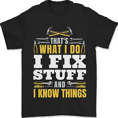 Buy I Fix Stuff Funny Electrician Sparky Mechanic Mens T-Shirt 100% Cotton • 8.49£