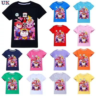 Buy Kids The Amazing Digital Circus Merch Casual Cotton Short Sleeve T-Shirt Tee Top • 8.96£