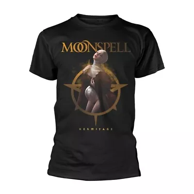 Buy MOONSPELL - HERMITAGE BLACK T-Shirt, Front & Back Print Small • 20.09£
