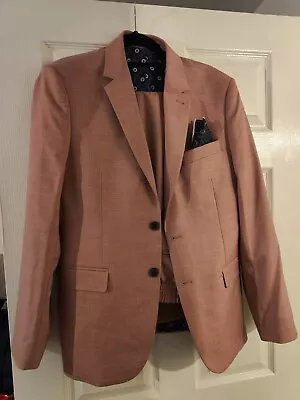 Buy £229rrp BEN SHERMAN 2 Piece Pink Suit 40 Reg Jacket And 34 Waist Trousers. • 9.99£