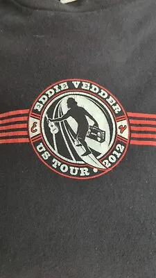 Buy Eddie Vedder 2012 U.S Tour T-shirt - Large - Black - Free Shipping - Band Tee • 45£