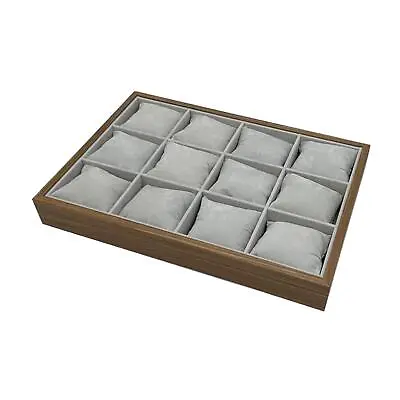 Buy Jewelry Tray Men Storage Box Holder With Removable Pillow For Cards Rings • 16.24£