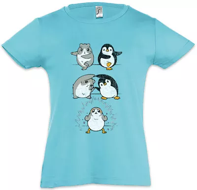 Buy Porg Fusion Kids Girls T-Shirt Star Fun Penguin Geek Nerd Wars • 16.99£