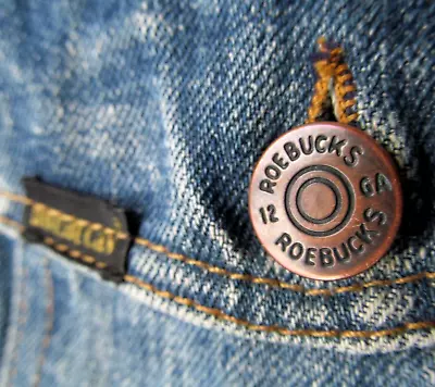 Buy Vintage 60s 70s Roebucks USA Denim Jacket ~ 36 R, Sears Roebuck Trucker Selvedge • 60£