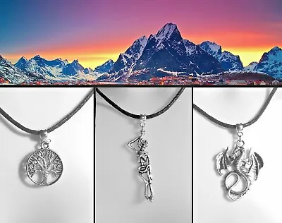 Buy Lord Of The Rings Thong Necklace White Tree Of Gondor Dragon Smaug Barrow-wight • 11.99£