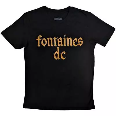 Buy Fontaines D.C. 'Gothic Logo' (Black) T-Shirt NEW OFFICIAL • 16.59£