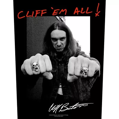Buy METALLICA BACK PATCH : CLIFF 'EM ALL! : Album Fists Official Licenced Merch Gift • 8.95£