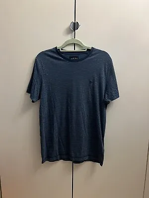 Buy Criminal Blue Striped T-shirt • 8£