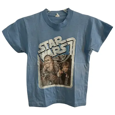 Buy Vintage 1977 Star Wars Short Sleeve T-Shirt. Kids Size 10/12 • 52.28£