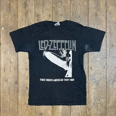 Buy Vintage Graphic T Shirt 90s Led Zeppelin Tee, Black, Mens Small • 15£