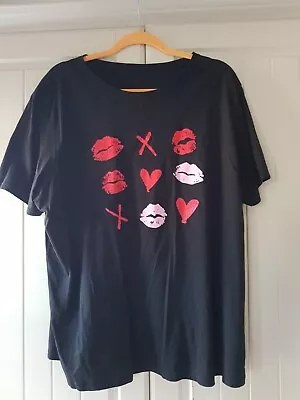 Buy Ladies Short Sleeved Black Cotton Tshirt New Without Tags  Bust 46  • 2£