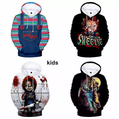 Buy Bride Of Chucky Doll 3d Printed Hoodie Sweatshirt Pullover Hooded Kids Clothes • 18.49£