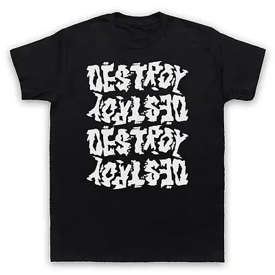 Buy Destroy Punk Rock Music Anarchy Anti Establishment Mens & Womens T-shirt • 20.99£