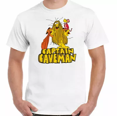 Buy Captain Cavemen T-shirt Cartoon 70s 80s 90s Gift 100% Retro Gift White S- 3xl   • 6.99£
