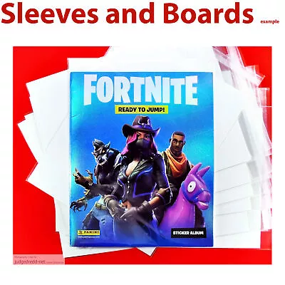 Buy 10 X Fortnite Sticker Album Tall Bags ONLY. Clear Sleeves Size4 Panini Etc NEW . • 9.99£