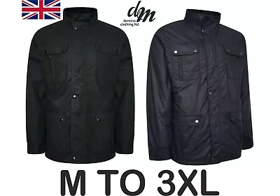 Buy Men's Wax Coated Cotton Biker Style Jacket Coat British UK - Reggie • 32£