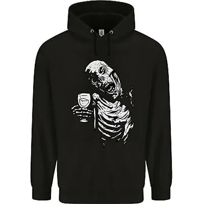 Buy Zombie Cheer Skull Halloween Alcohol Beer Mens 80% Cotton Hoodie • 19.99£