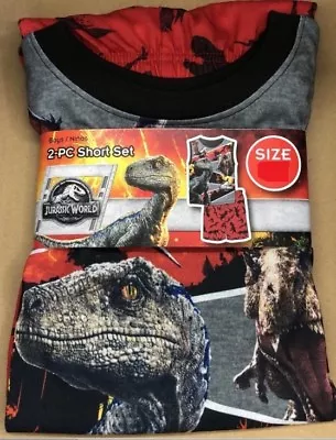 Buy Jurassic World Pajamas Boy's 10/12 NeW Tank Muscle Shirt Shorts Dinosaur Pjs Set • 22.88£
