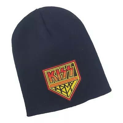 Buy KISS Beanie Hat Adult Black Embroidered Spell Out Rock Band Concert Tour Merch • 16.04£