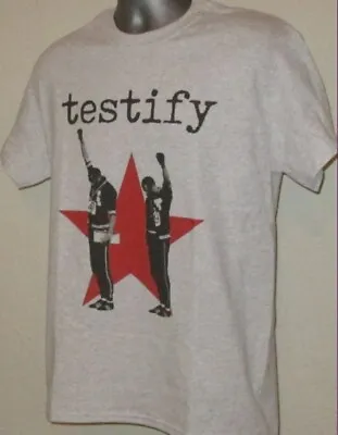 Buy Testify Rage Against The Machine Inspired T Shirt Black Power Salute Music T365 • 13.45£