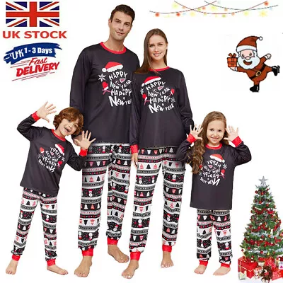 Buy UK Family Matching Christmas Pyjamas Adult Kids Xmas Nightwear Pajamas Pjs Set • 6.79£