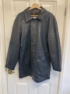 Buy Vintage Leather Military Utility Jacket Coat  44” J191 • 59£