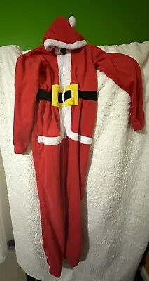 Buy Pajamarama Women's Santa Clause One Piece Hooded Christmas Pajamas • 24.66£