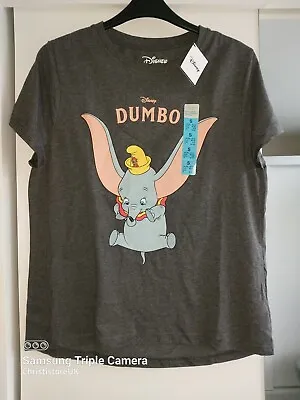 Buy 💖New Disney Ladies Girls Dumbo Happy T-Shirt S UK 10-12 With Tags💖 • 8.99£