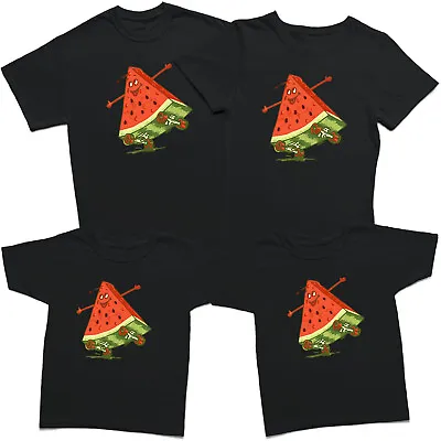Buy Watermelon On Skateboard Unisex Kids T Shirt Funny   Novelty Tee • 9.99£