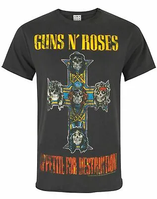 Buy Amplified Guns N Roses Appetite For Destruction Men's Band Tee T-Shirt • 22.99£